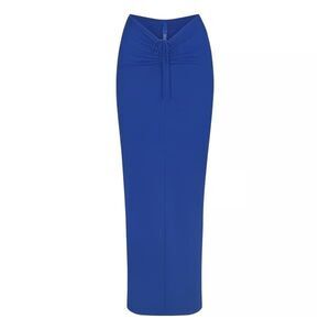 Skims Soft Lounge Long Skirt Cobalt Size Large